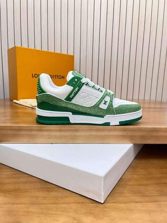 Green Crystal Sneakers