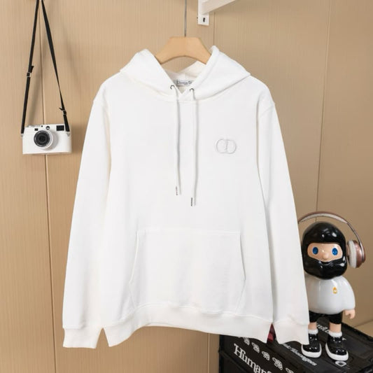 Letter Embroidery Drawstring Pocket Hoodie
