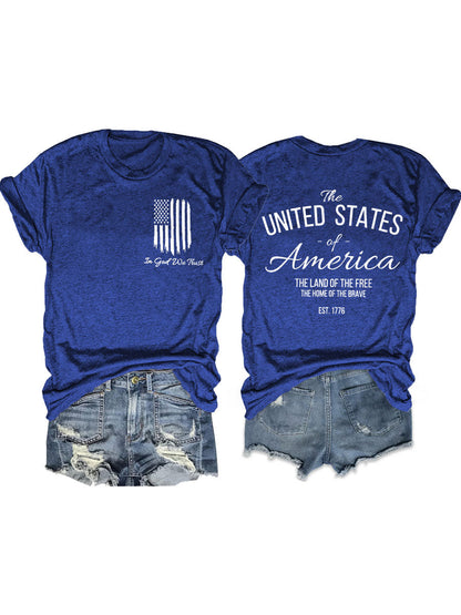 In God We Trust America Flag T-shirt