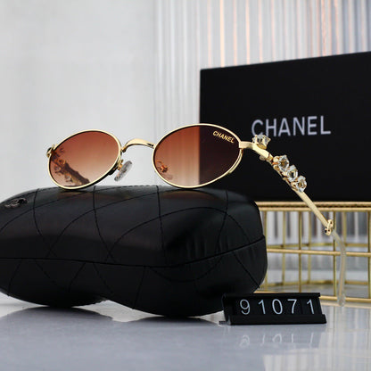 Modern Small Frame Metal Sunglasses