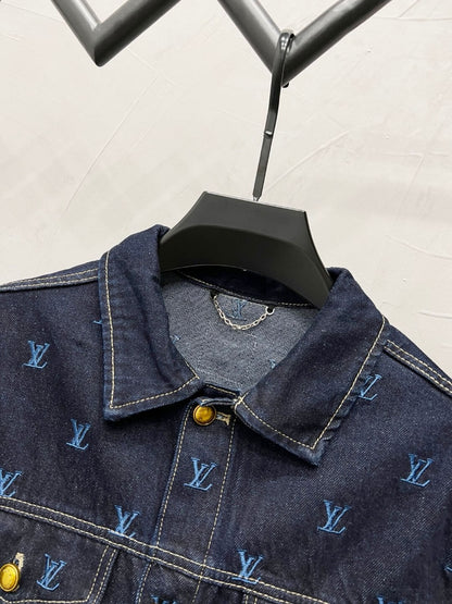 Embroidered Blue Jean Jacket