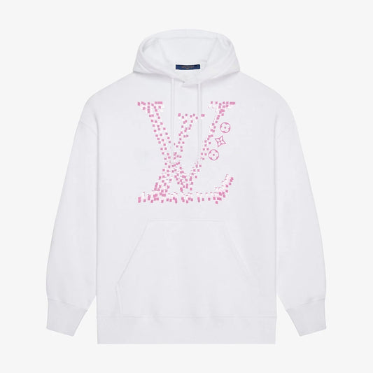Pink Classic Letter Print Hoodie