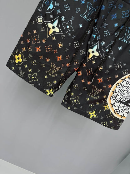 Trendy All-Over Print Beach Shorts