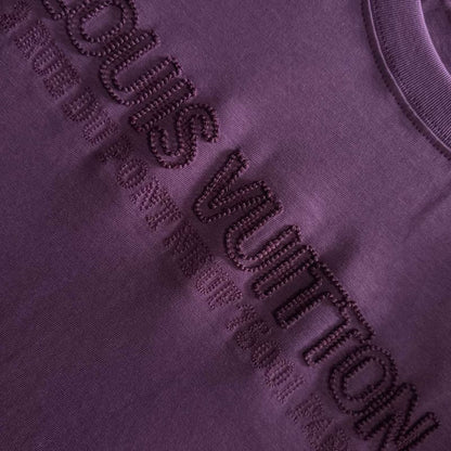 2025 New Round Neck Embroidery T-shirt