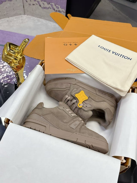 Brown Minimalist Sneakers