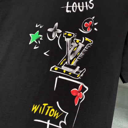 Hand-Drawn Print T-Shirt