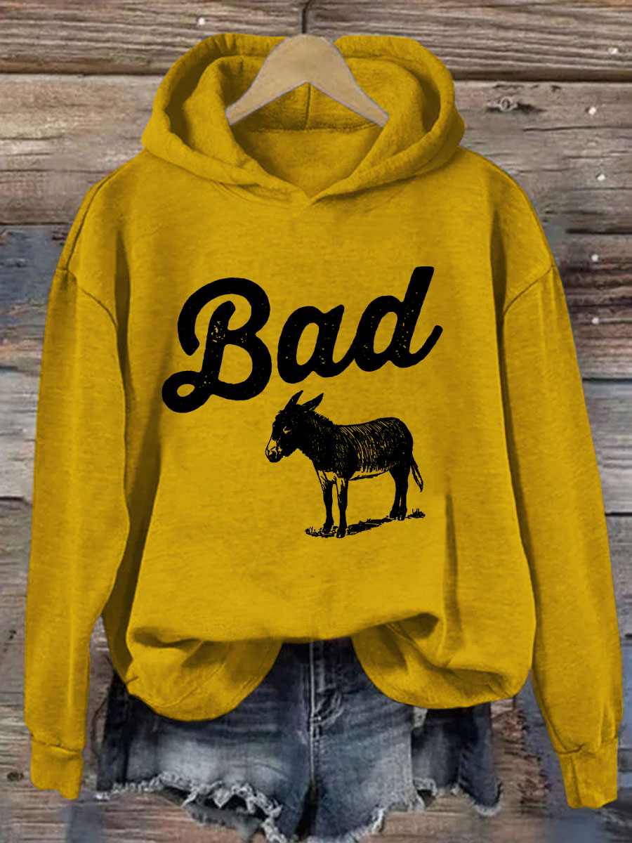 Funny Bad Ass Donkey Hoodie