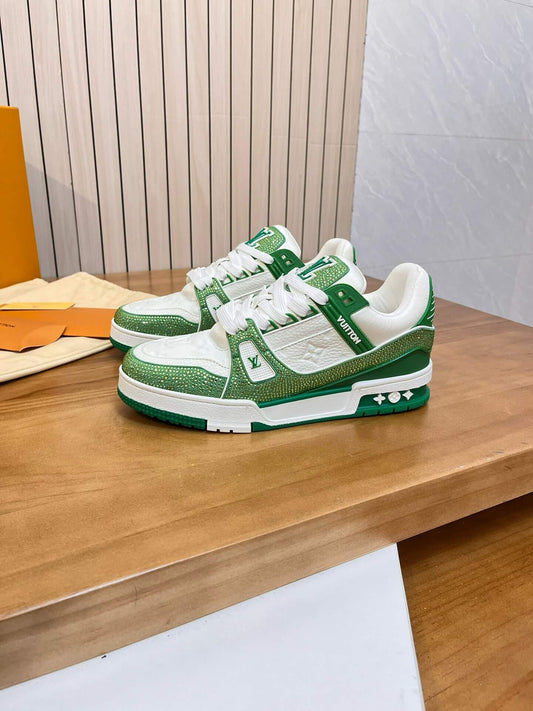 Green Crystal Sneakers