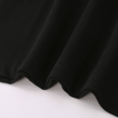 Hand-Cut Applique Embroidered T-Shirt