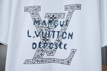 2025 New Style Letter Rhinestone T-shirt