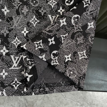 2025 New Classic Black Jacquard T-shirt