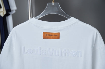 2025 New Hollow Embroidery + Mesh Embroidery T-shirt