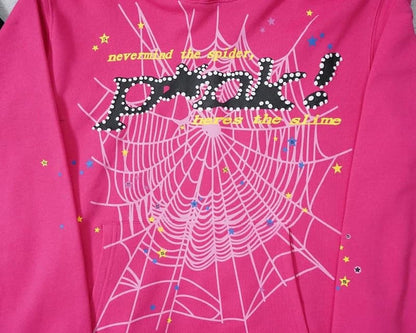 Classic Web Black & Pink Hoodie