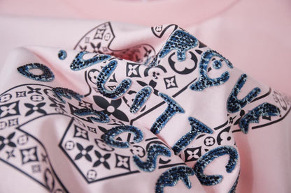 2025 New Style Letter Rhinestone T-shirt