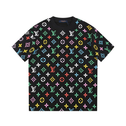 All-over Tricolor Print T-shirt