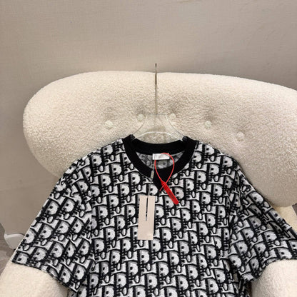 Full Print Terry Jacquard T-shirt