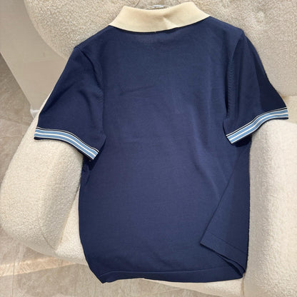 Lily Embroidery Knit T-shirt