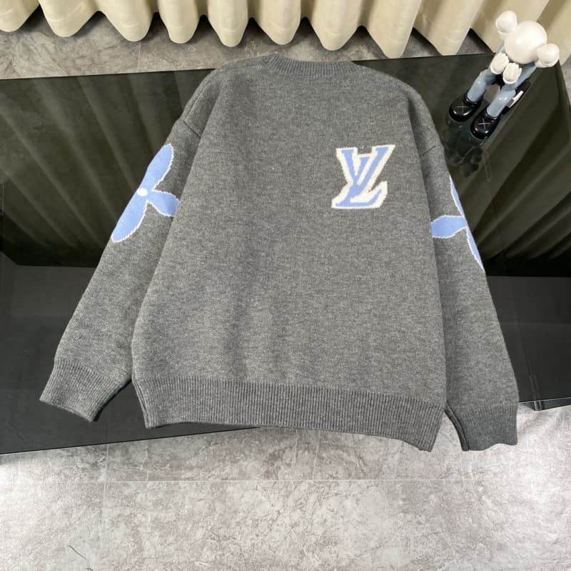Classic Jacquard Knit Wool Sweater