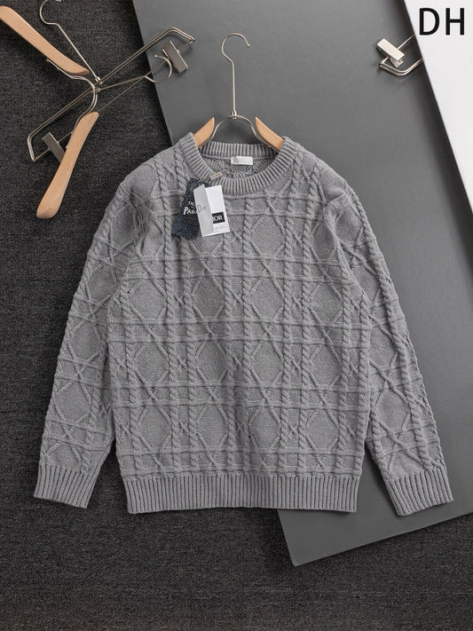 Rattan Plaid Crewneck Sweater