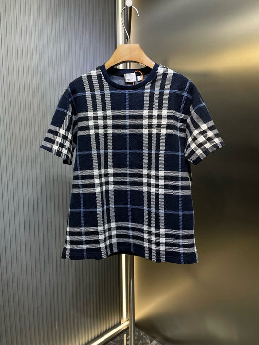 Retro Knit Check T-Shirt