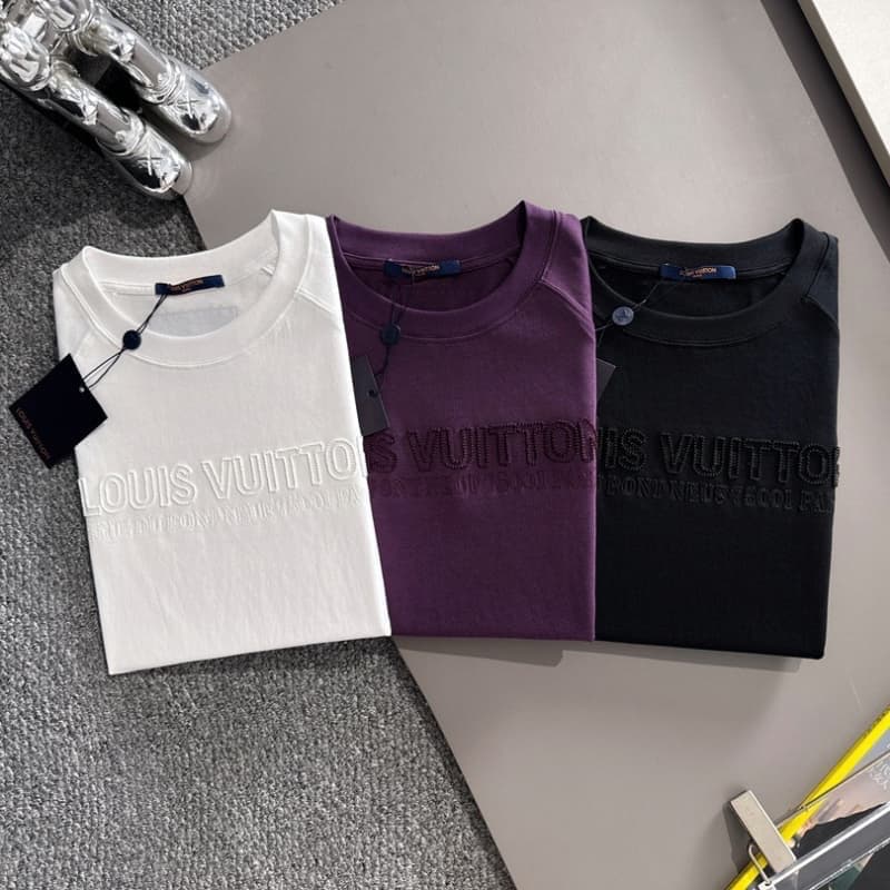 2025 New Round Neck Embroidery T-shirt