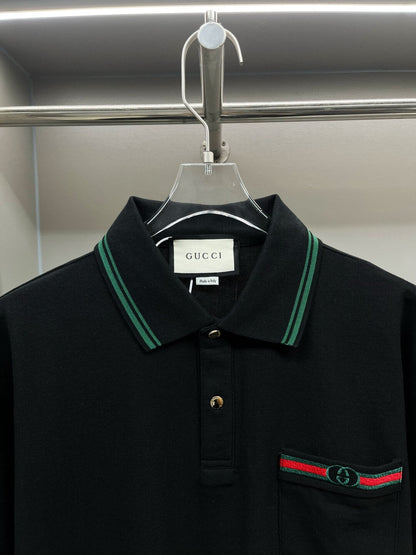New Embroidered Pocket Polo Shirt
