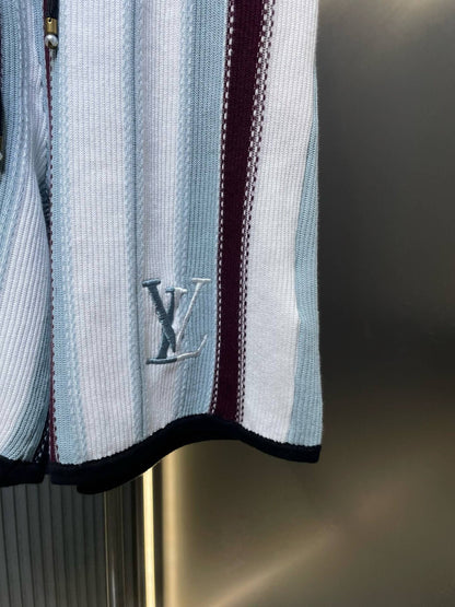 Striped Crochet Shorts