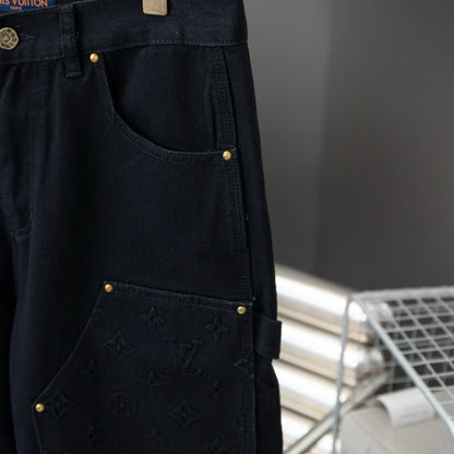 2025 Heavy-Duty Denim Cargo Shorts