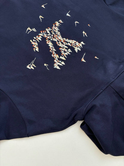Sailboat Embroidery Hoodie