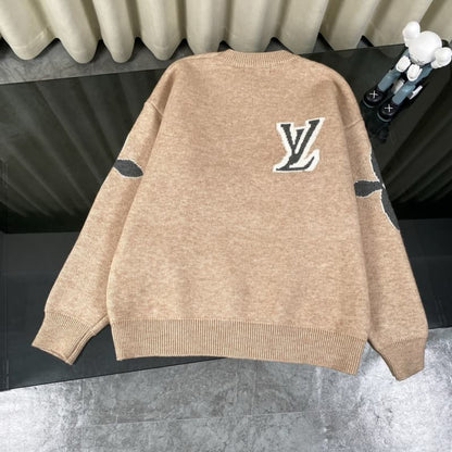 Classic Jacquard Knit Wool Sweater