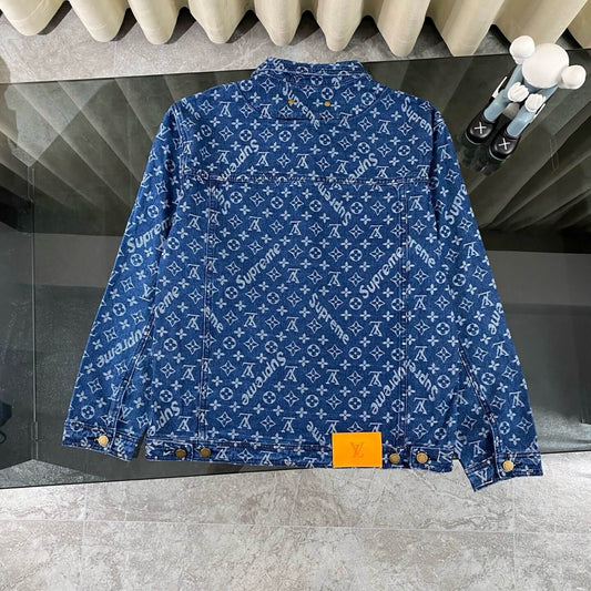 Classic All-Over Print Denim Jacket