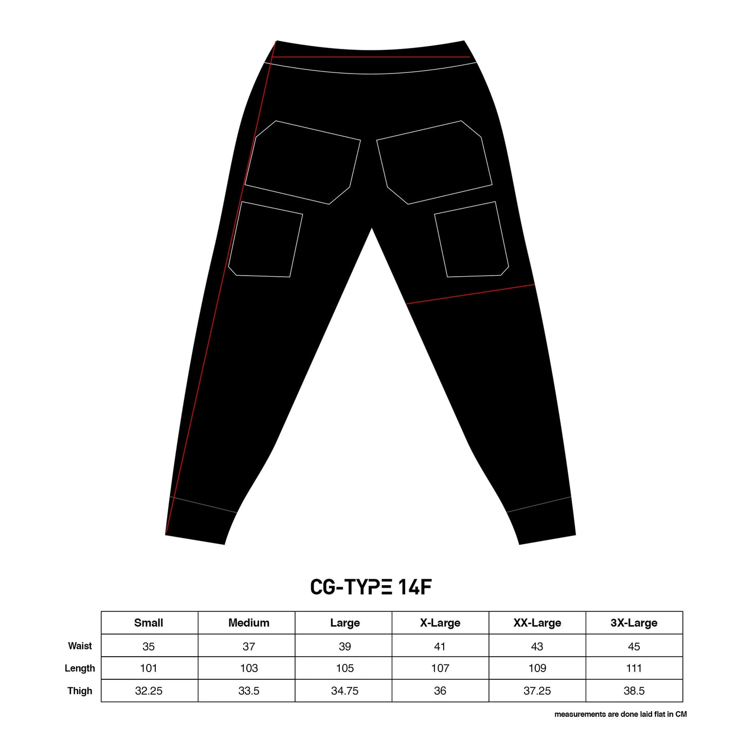 CG-Type 14F Black LW Cargo Pants