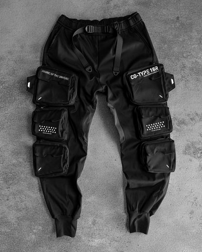 CG-Type 18R Black Cargo Pants