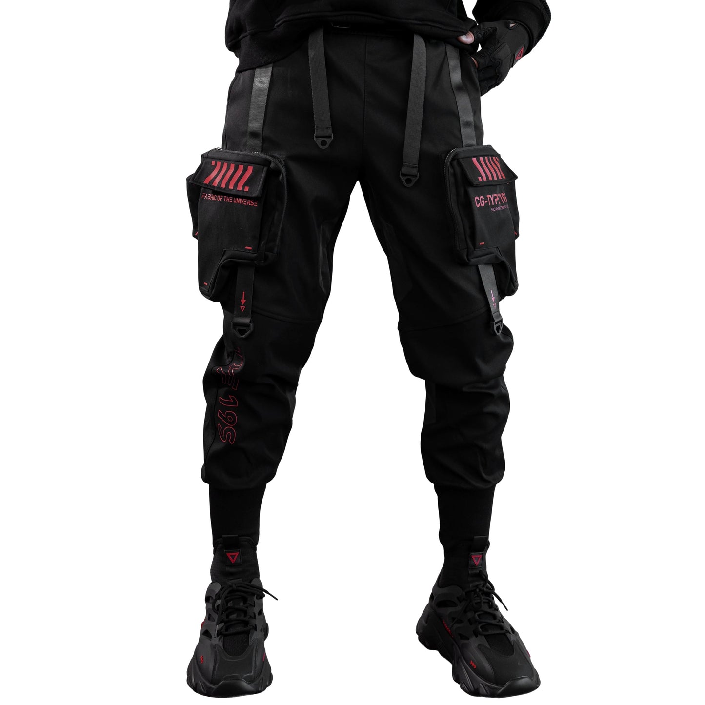 CG-Type 19S Black Red Cargo Pants