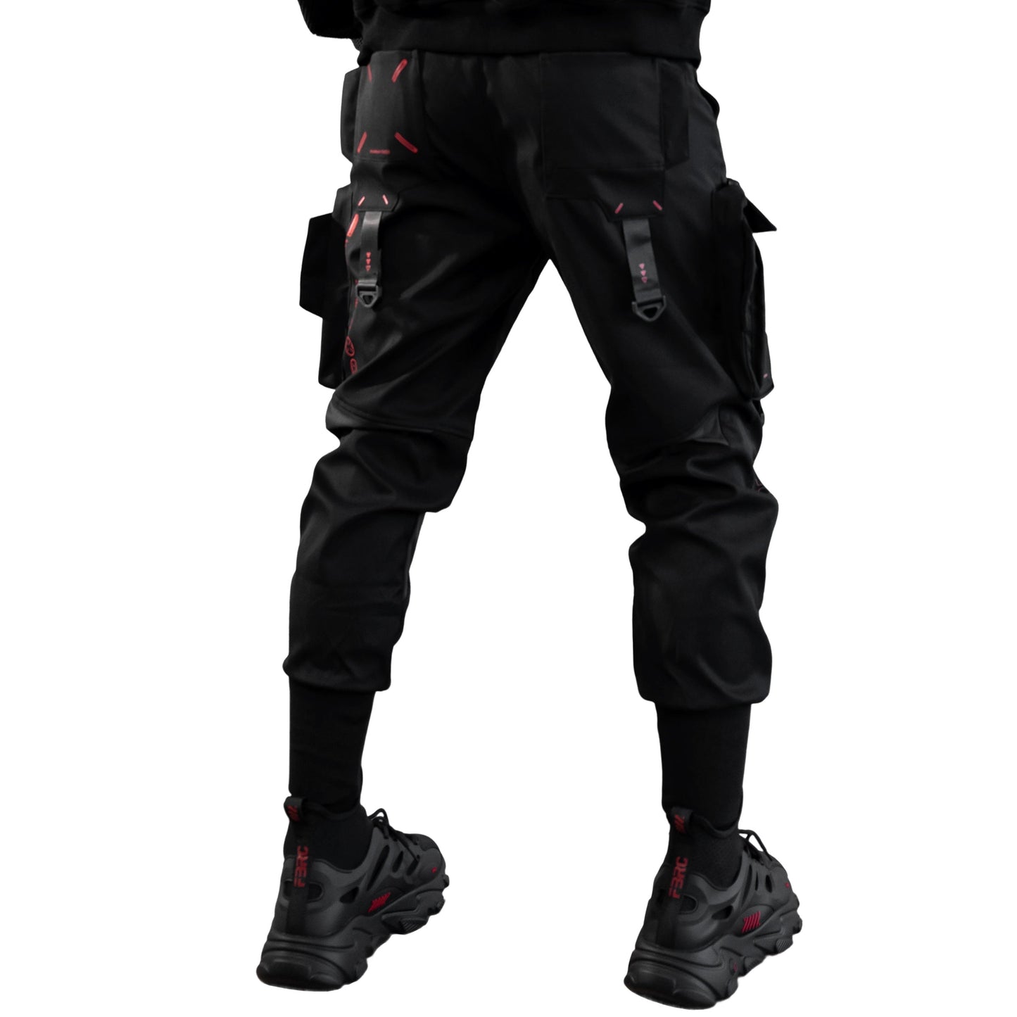 CG-Type 19S Black Red Cargo Pants