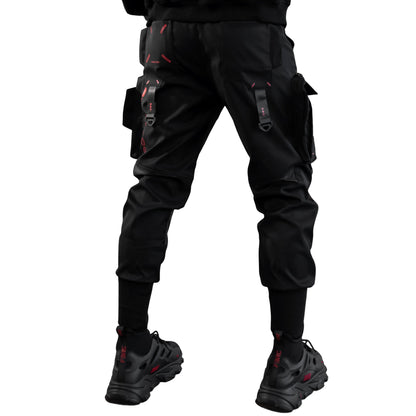 CG-Type 19S Black Red Cargo Pants