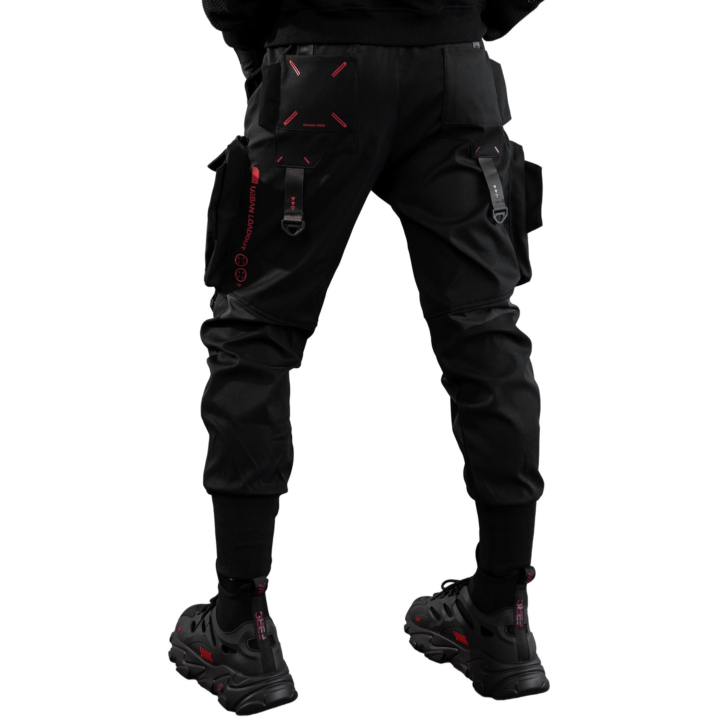 CG-Type 19S Black Red Cargo Pants