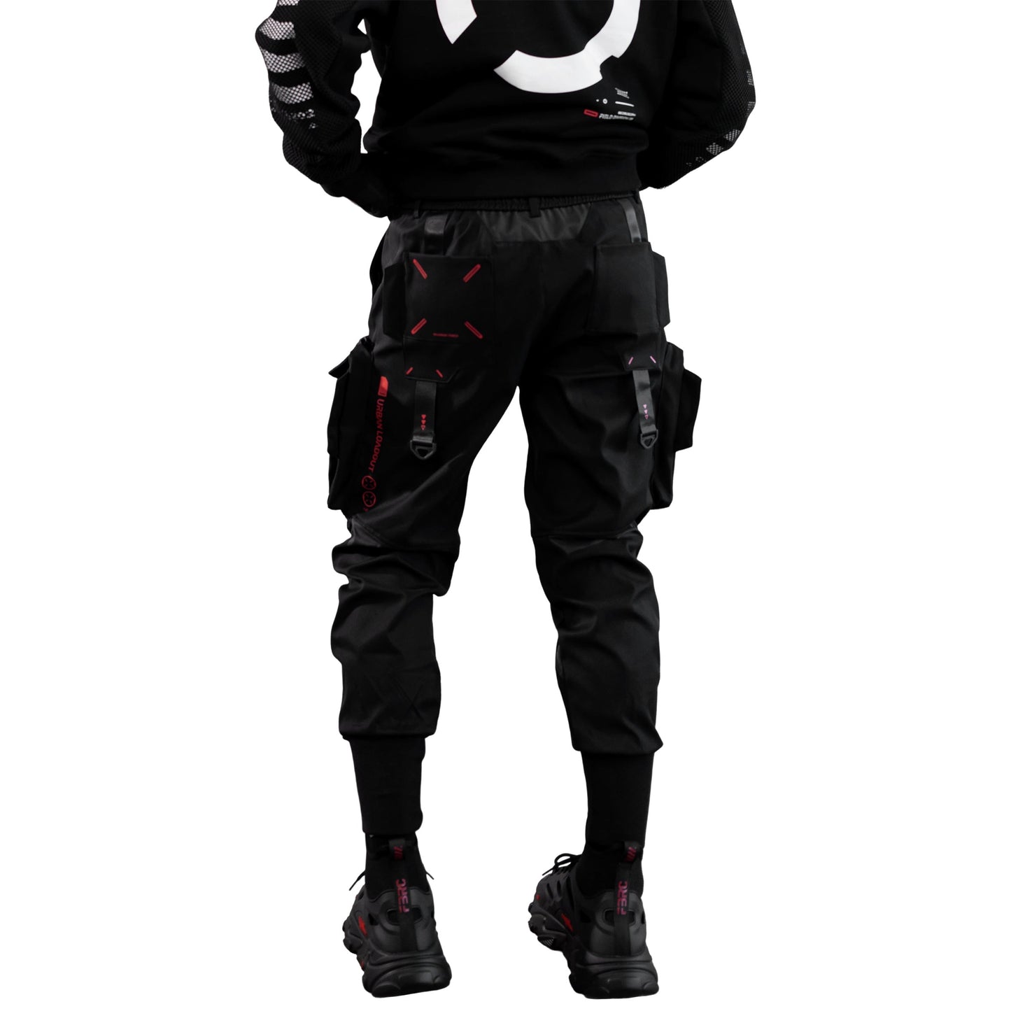 CG-Type 19S Black Red Cargo Pants