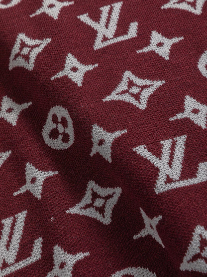 Red All-Over Print Sweater