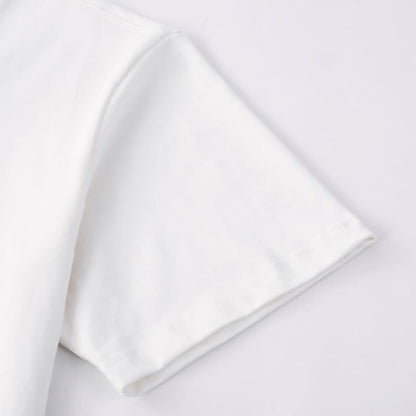 Hand-Cut Applique Embroidered T-Shirt