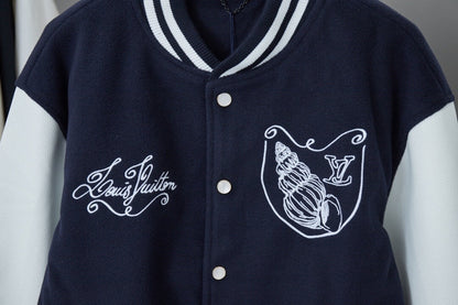 Nautical Wool Baseball Jacket