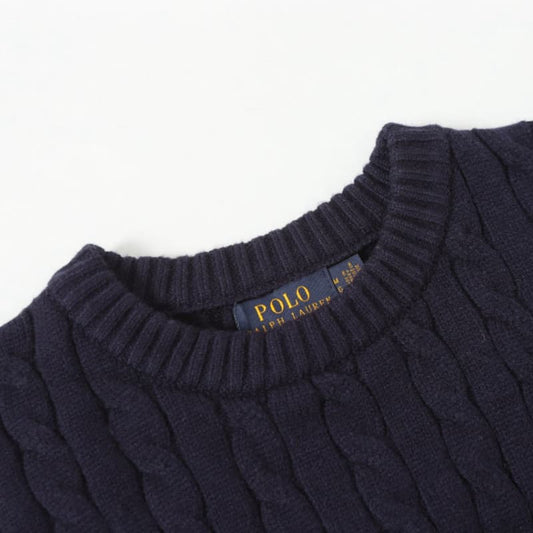 Cable-Knit Crewneck Sweater