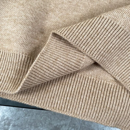 Classic Jacquard Knit Wool Sweater