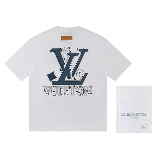 2025 Embroidered Denim Patch T-Shirt