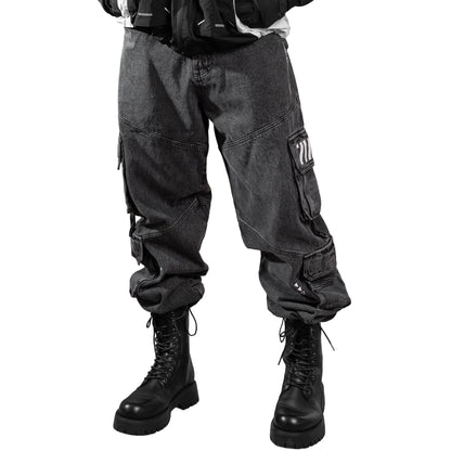 DJ-Type 001A Charcoal Denim Cargo Pants
