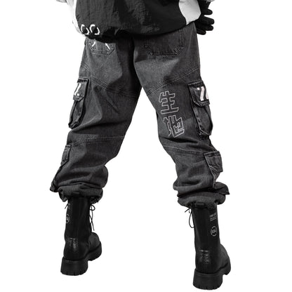 DJ-Type 001A Charcoal Denim Cargo Pants