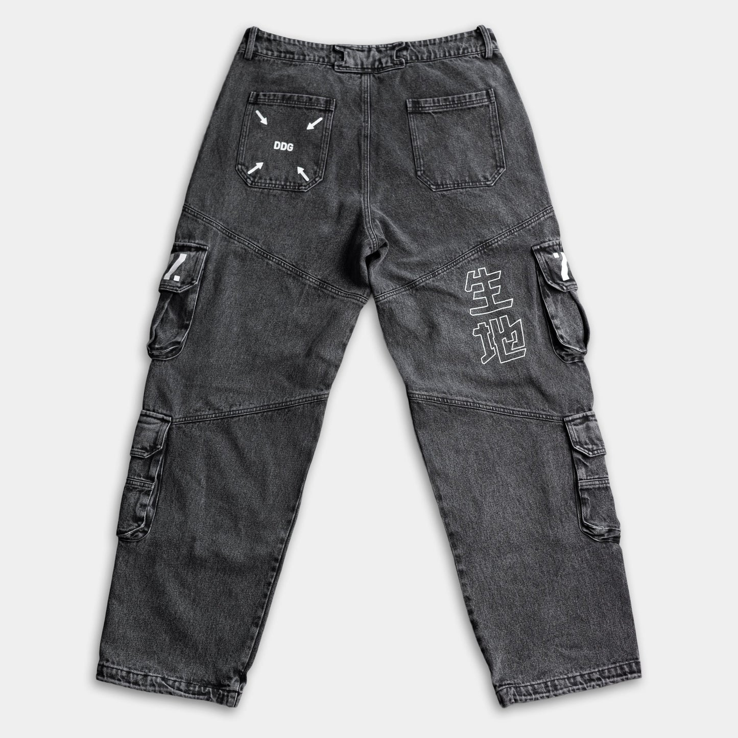 DJ-Type 001A Charcoal Denim Cargo Pants