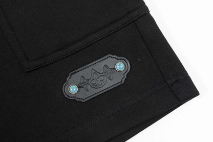 Turquoise Buckle Accent Shorts