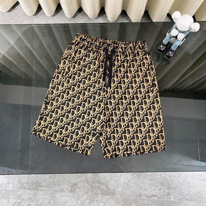 2025 New Brown Jacquard All-Over Print T-shirt
