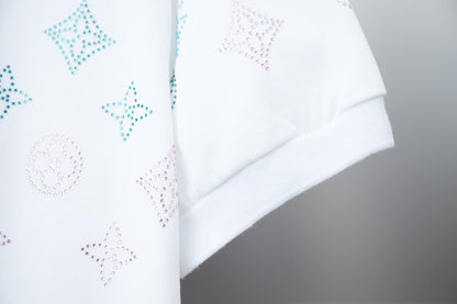 2025 New All-over Crystal Rhinestone Polo Shirt